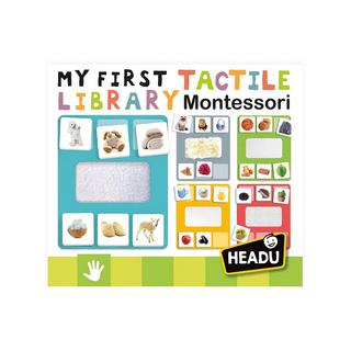 HEADU  Montessori Meine erste Fühl-Bibliothek, Tedesco 