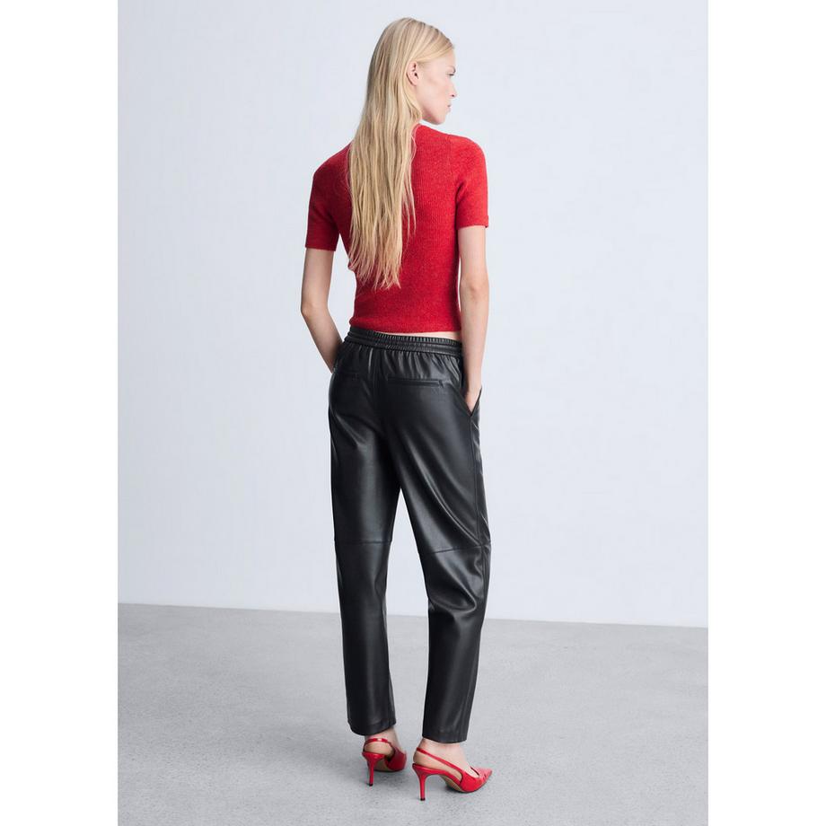 MANGO APPLE Gioia Pantalon Cropped Coupe Droite  