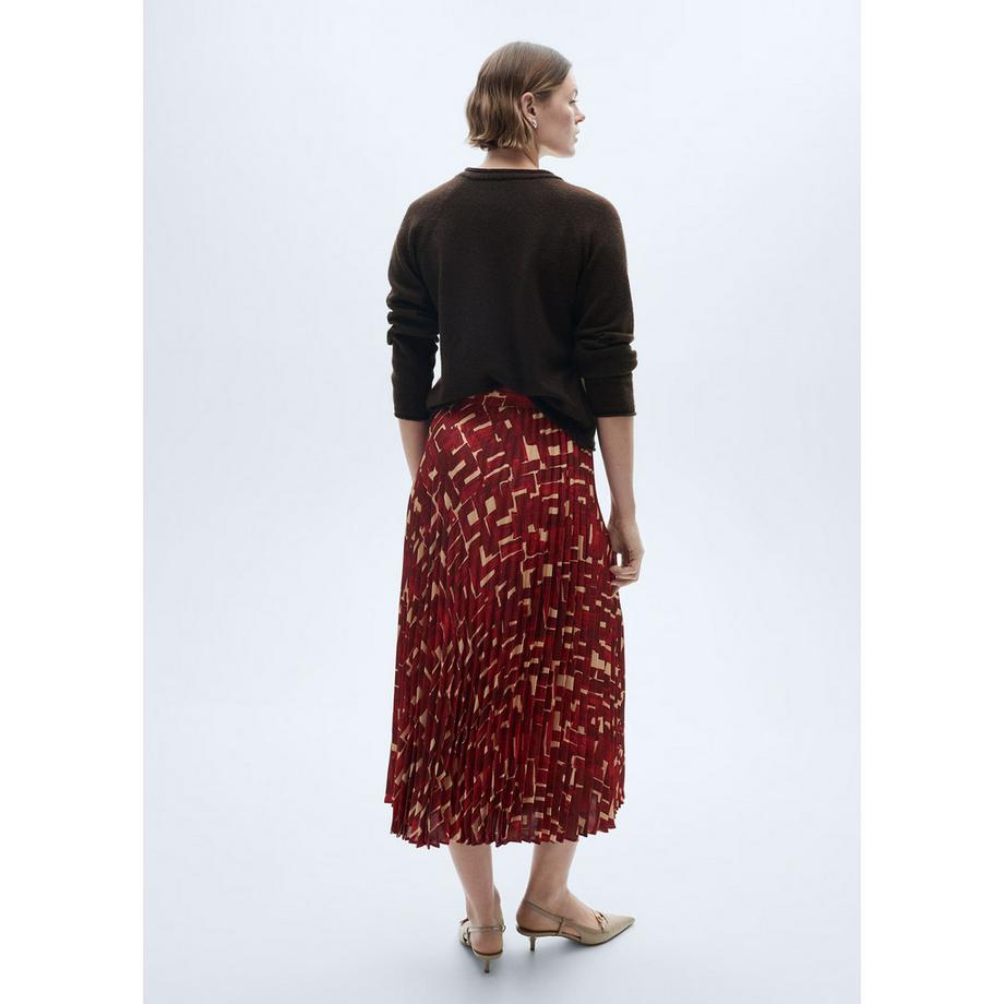 MANGO Guillem Jupe Plissée Midi  