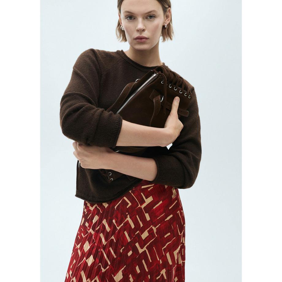 MANGO Guillem Jupe Plissée Midi  