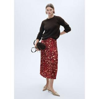 MANGO GUILLEM Jupe Midi Plissée Imprimée  