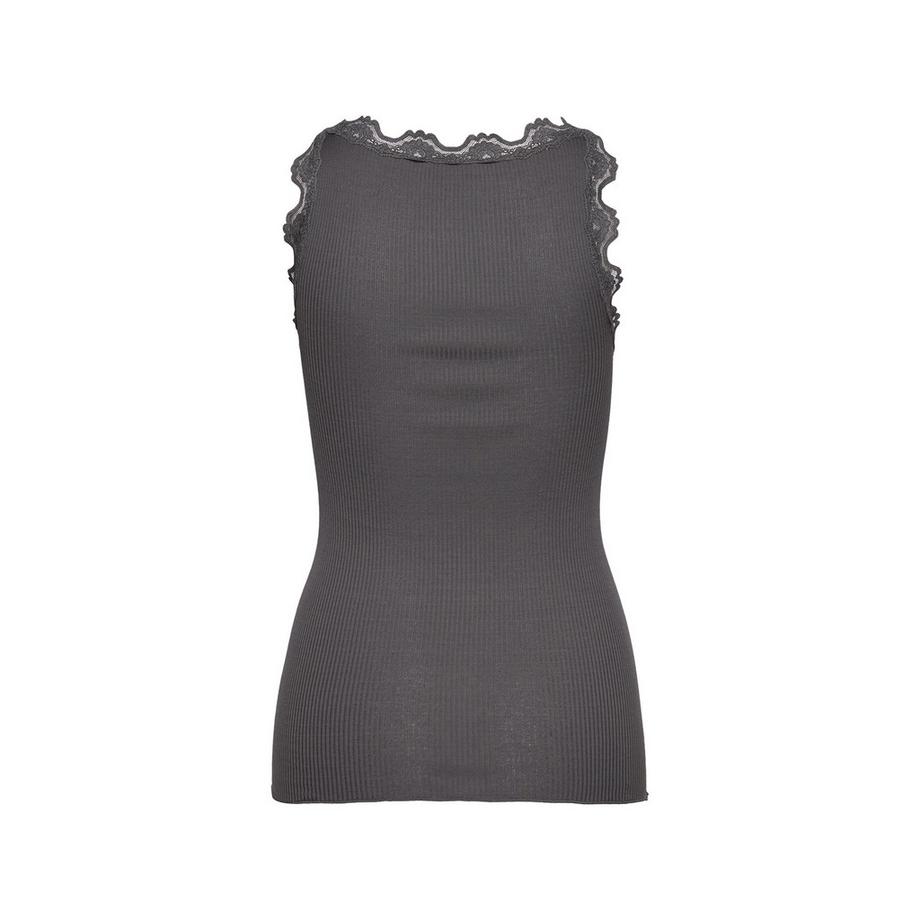 ROSEMUNDE Top a coste con pizzo  