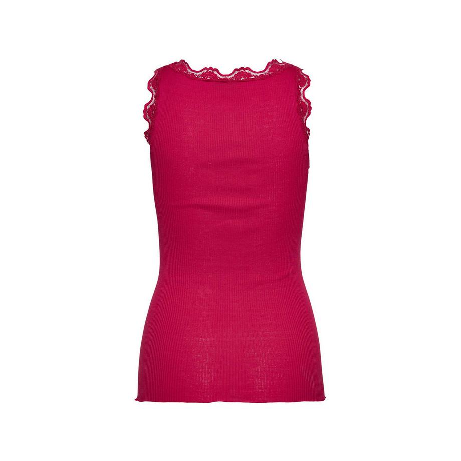 ROSEMUNDE Top a coste con pizzo  
