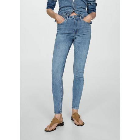 MANGO Abby Skinny Fit High Waist Jeans  