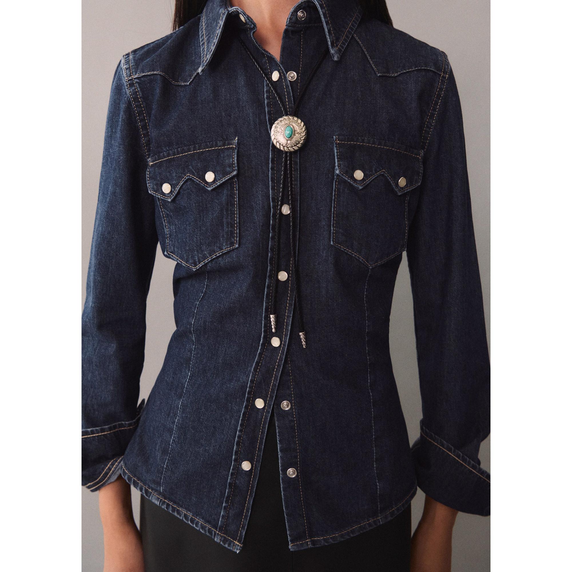 MANGO Rodeo Jeansbluse  