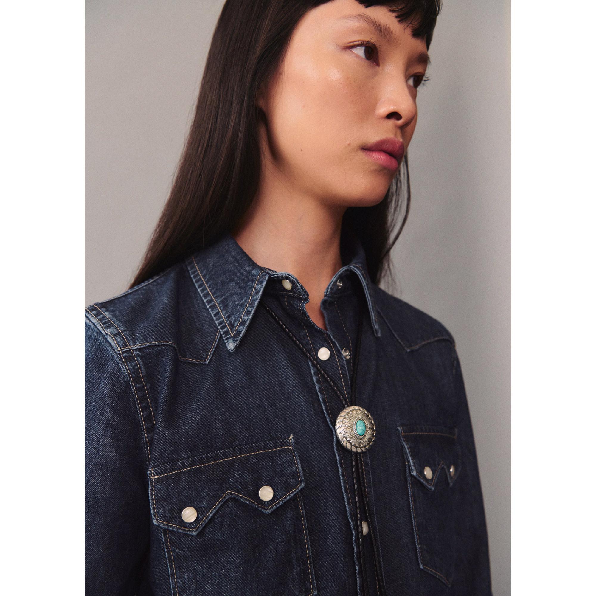 MANGO Rodeo Jeansbluse  