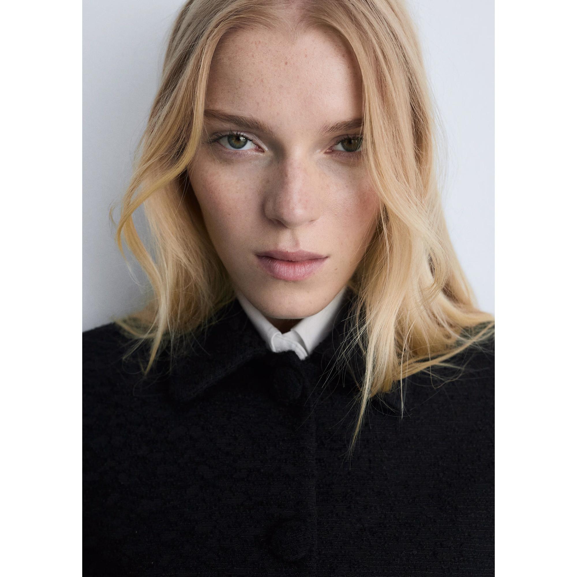 MANGO Salome Veste Courte en Tweed  