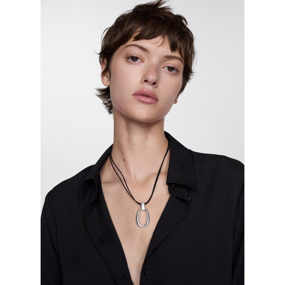 MANGO BASIC Langarmbluse  