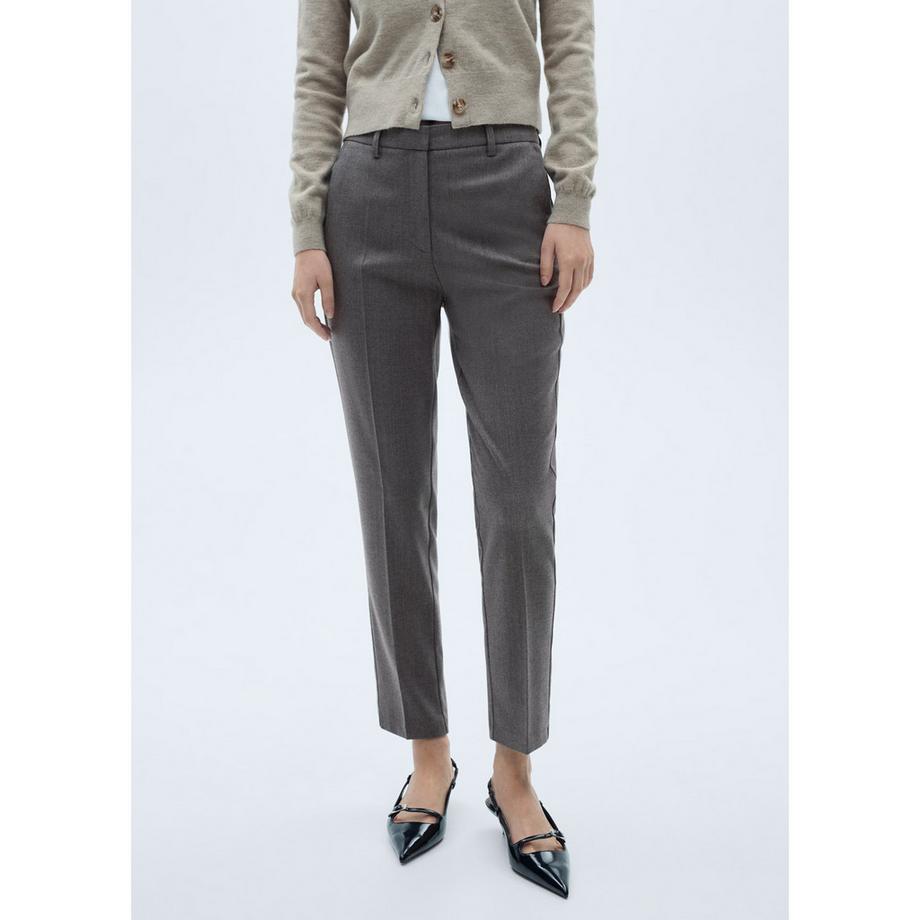 MANGO Warm Skinny Fit Knöchellange Hose  