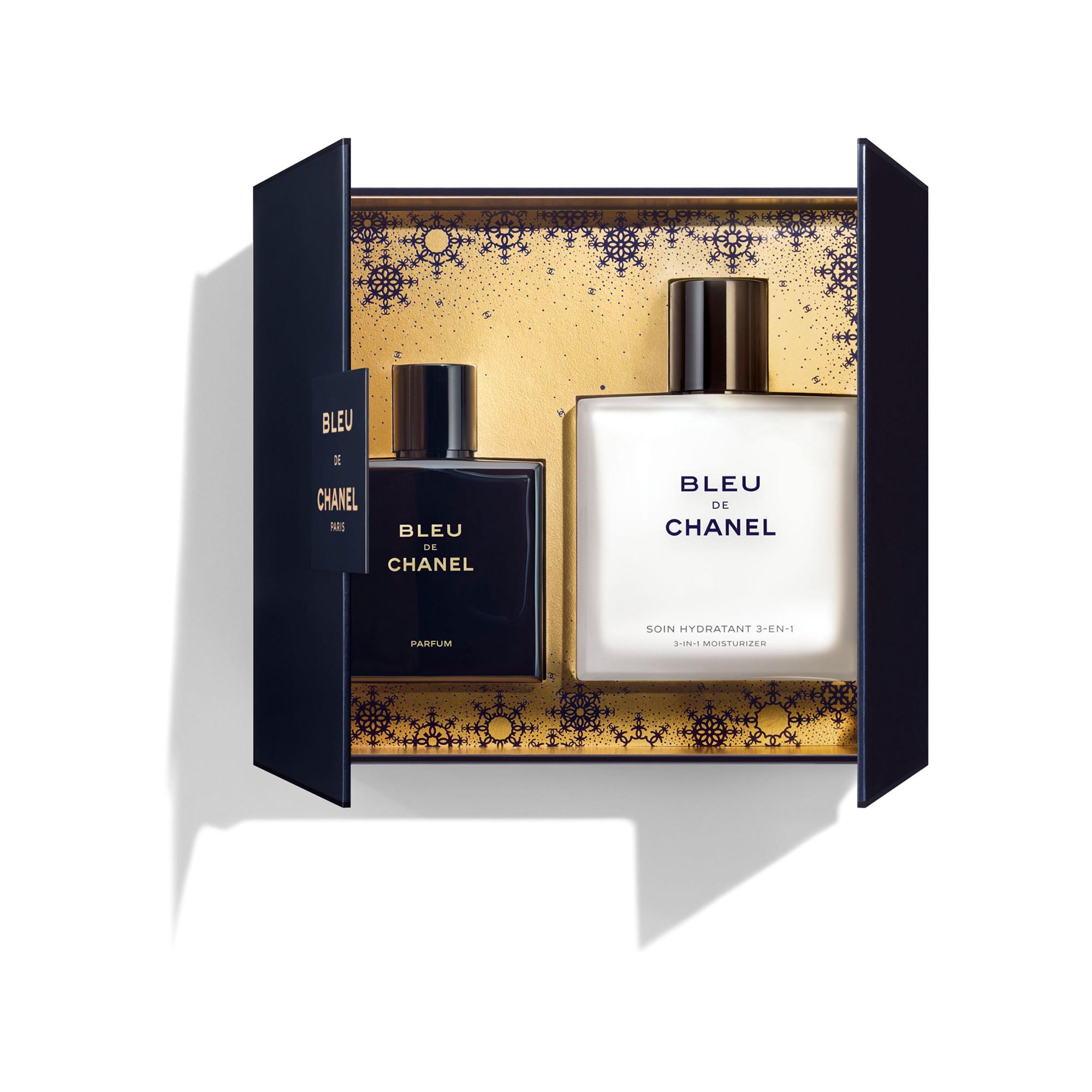 CHANEL BLEU DE CHANEL ÉCRIN PARFUM ET SOIN HYDRATANT 3-EN-1 