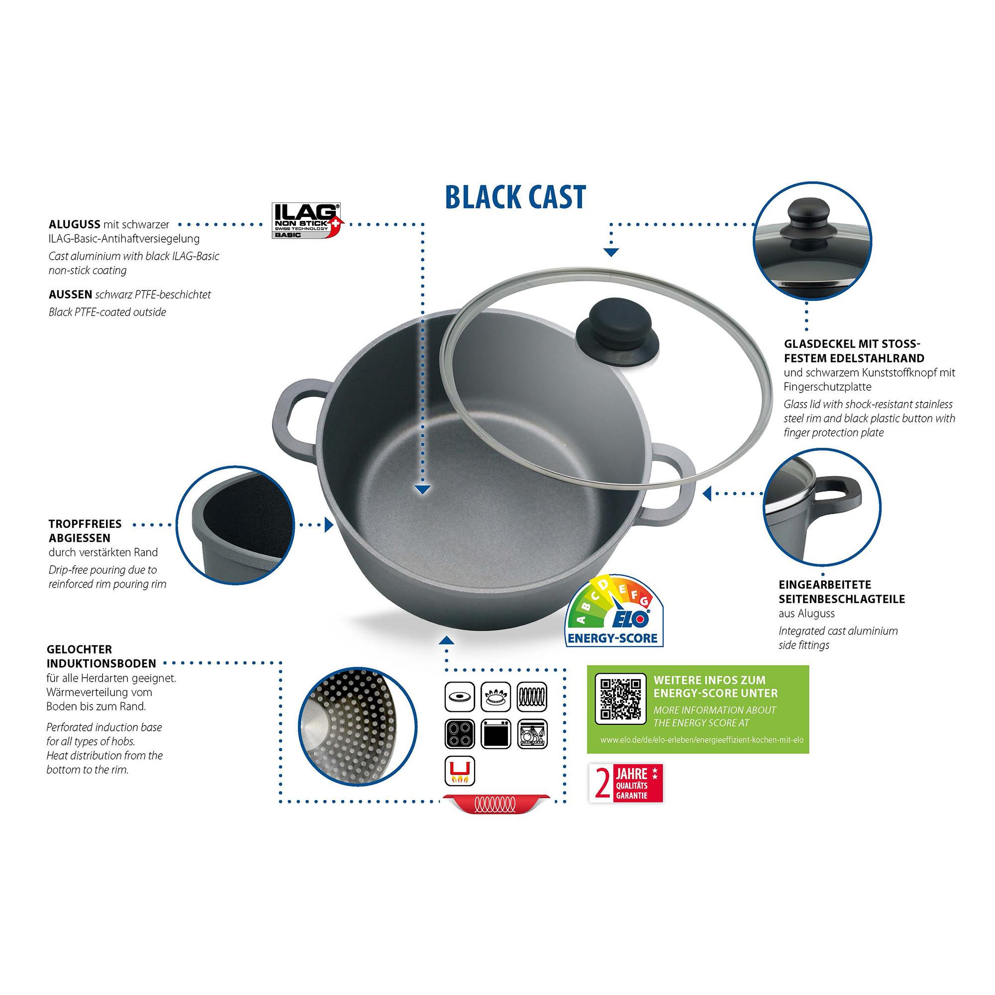 ELO Batteria da cucina Basic Black Cast 