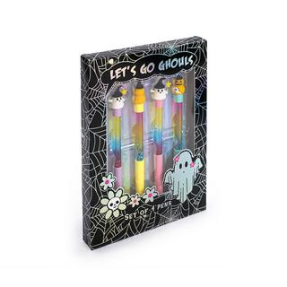 Simple Pleasures Set 4 Stylos Halloween  