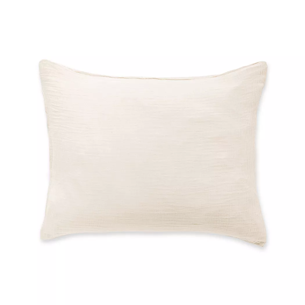 Manor - Kissenbezug, Lurdes Musselin Kissenbezug, 50 x 90 cm, Beige