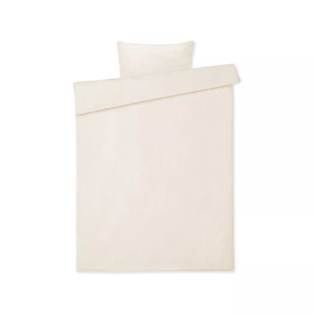 Manor - Duvetbezug, Lurdes Musselin Duvetbezug, 240 x 240 CM, Beige