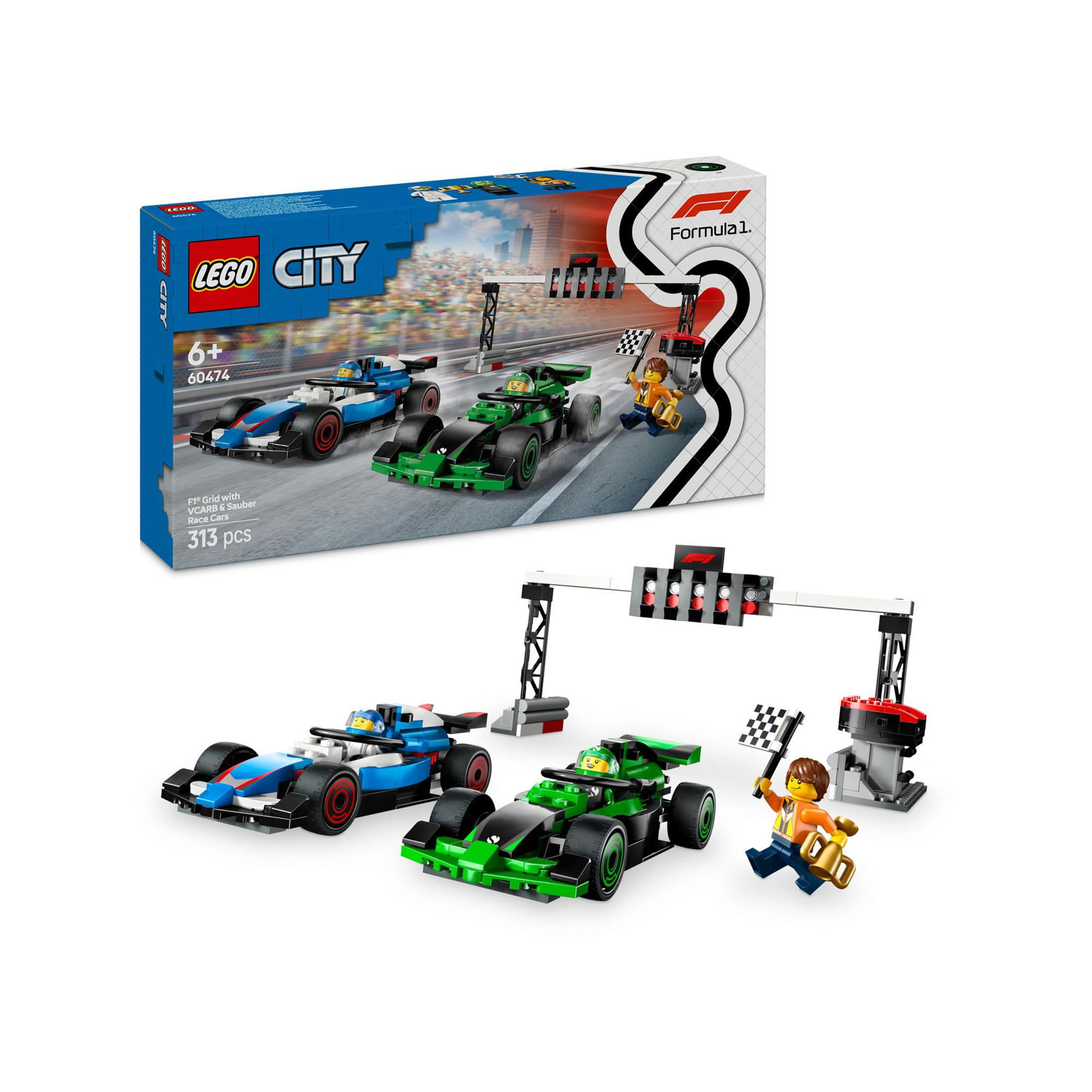 LEGO®   60474 Griglia di F1® con monoposto VCARB e Sauber 