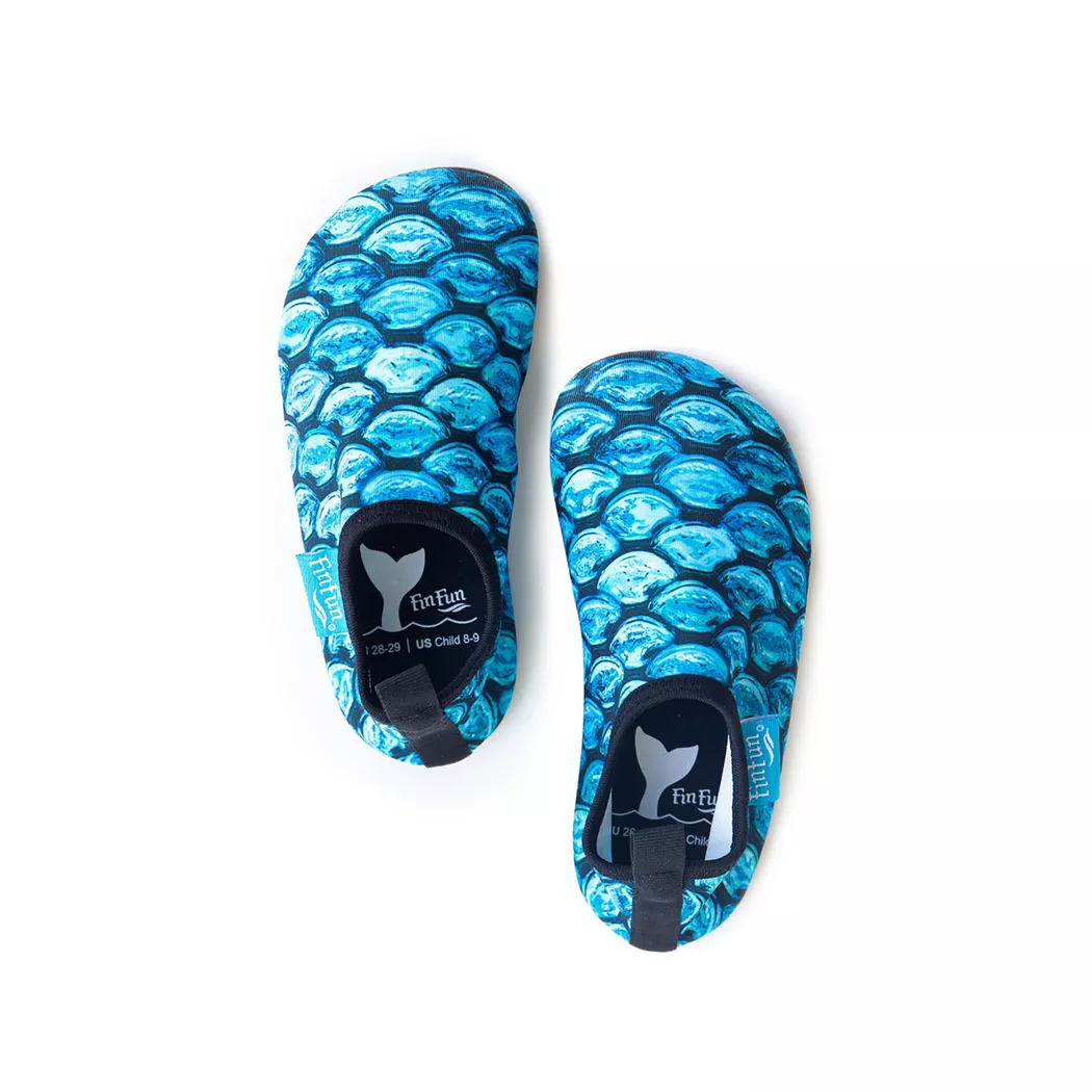 Fin Fun - Tital Teal Wasserschuhen, 30/31, Türkisblau