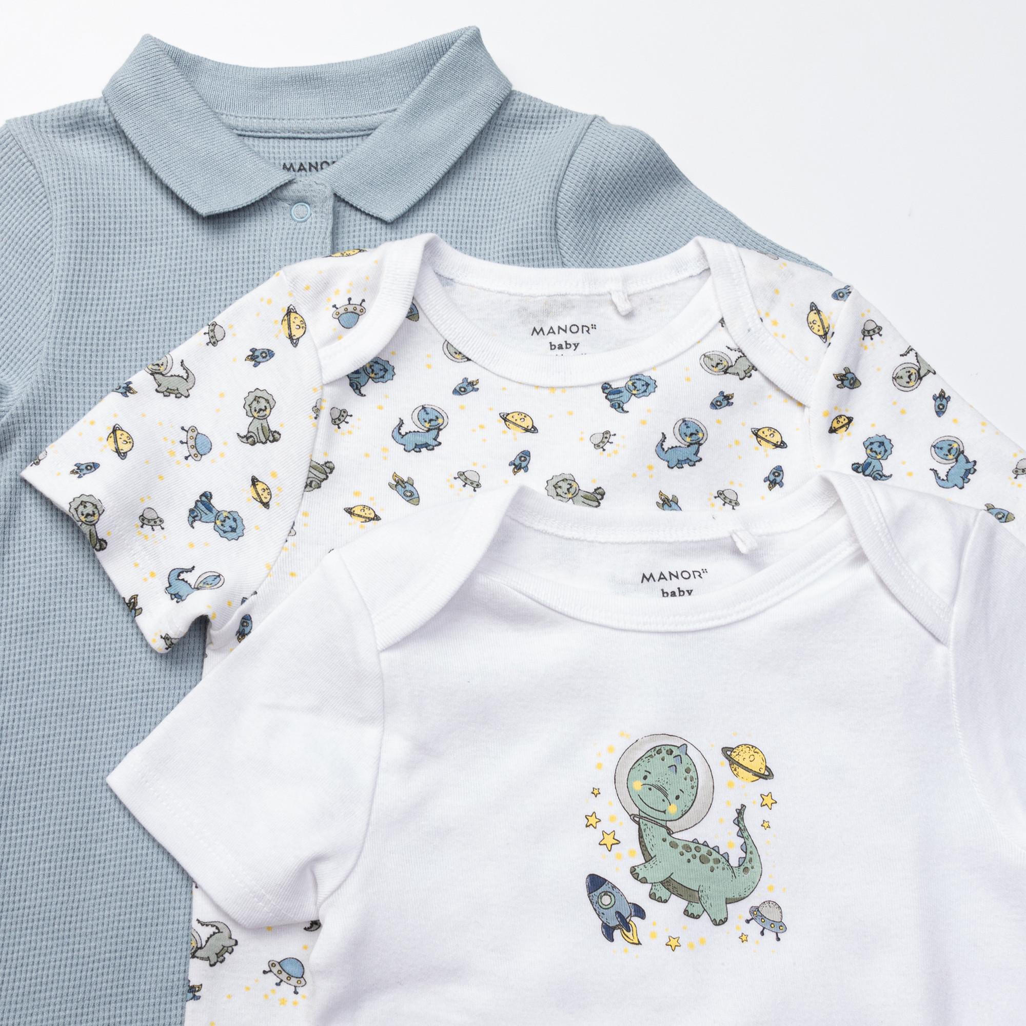 Manor Baby  Body, confezione da 3 