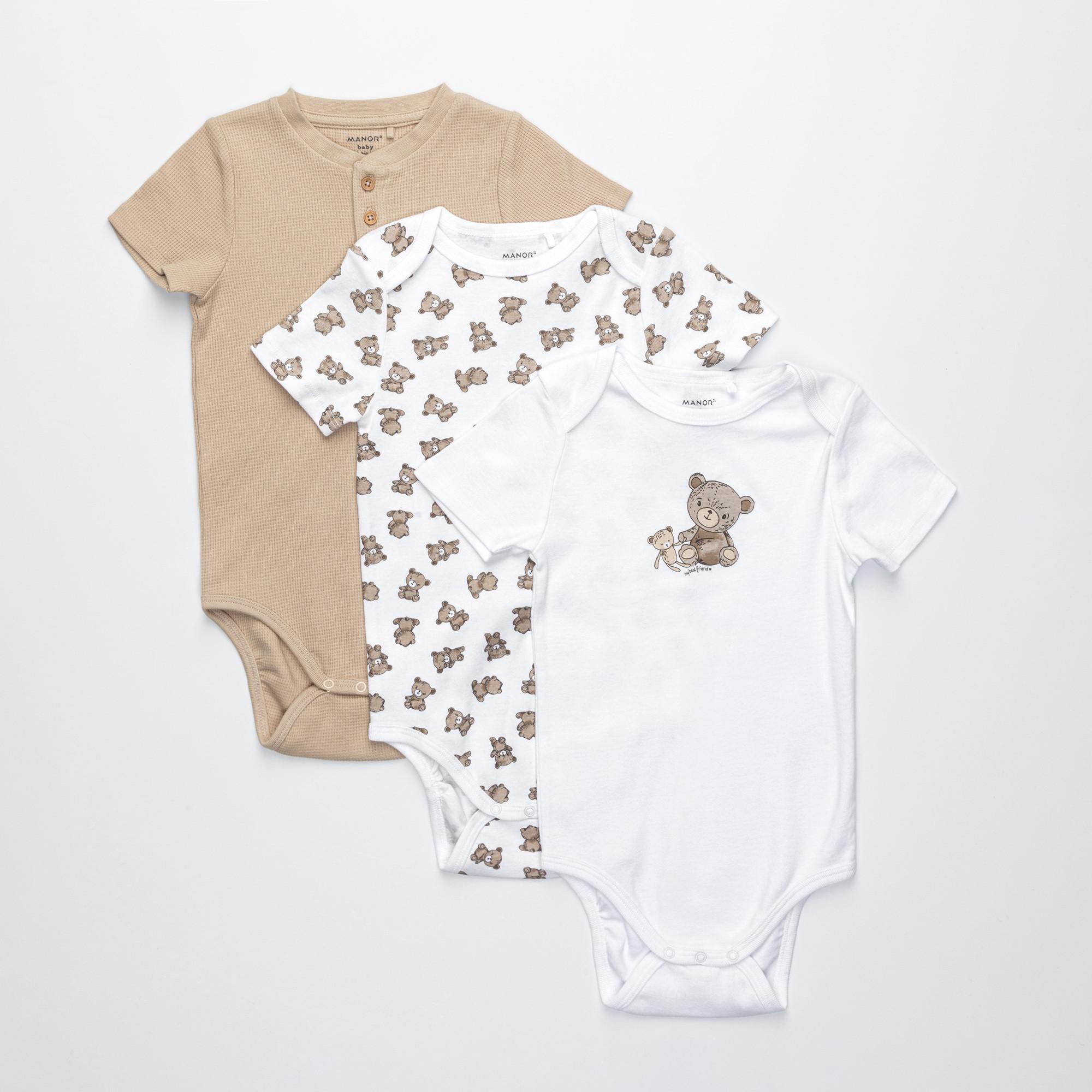 Manor Baby  Body, confezione da 3 