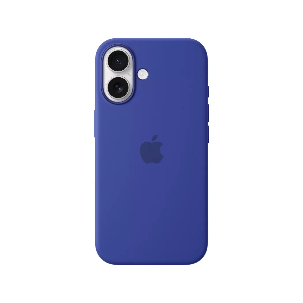 Original Apple iPhone 16 Silikondeksel - MagSafe Kompatibel - Ultramarine (MYY63ZM/A)