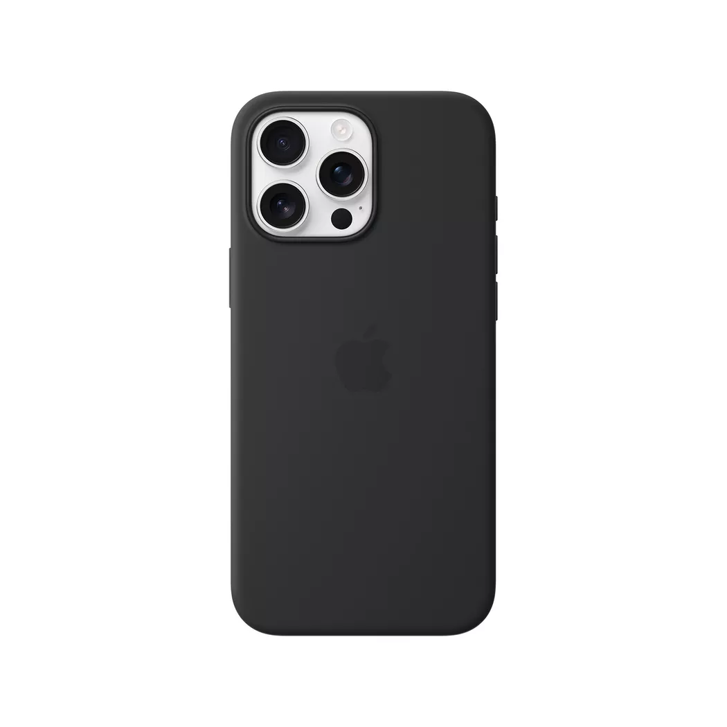 Original Apple iPhone 16 Pro Max Silikondeksel - MagSafe Kompatibel - Black (MYYT3ZM/A) 3