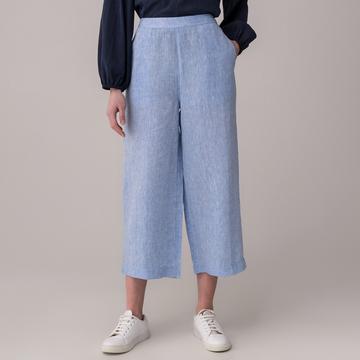 Pantalon en lin, long