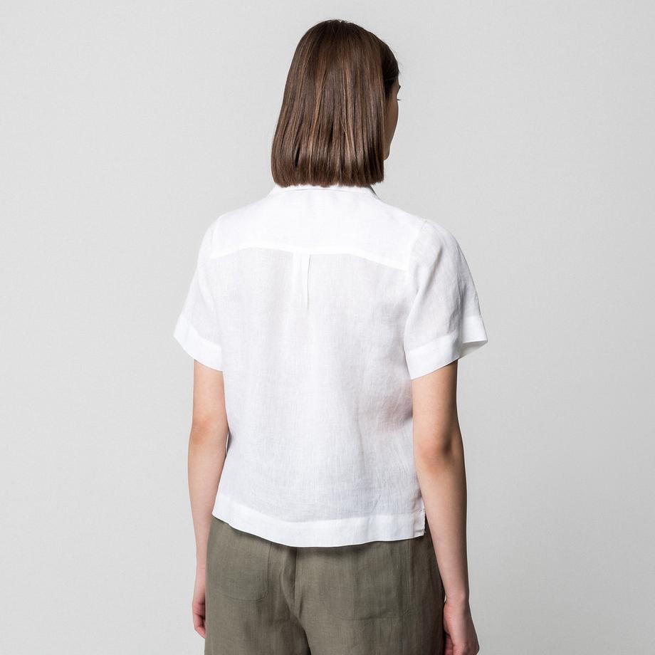 Manor Woman Camicetta Lino Maniche Corte  