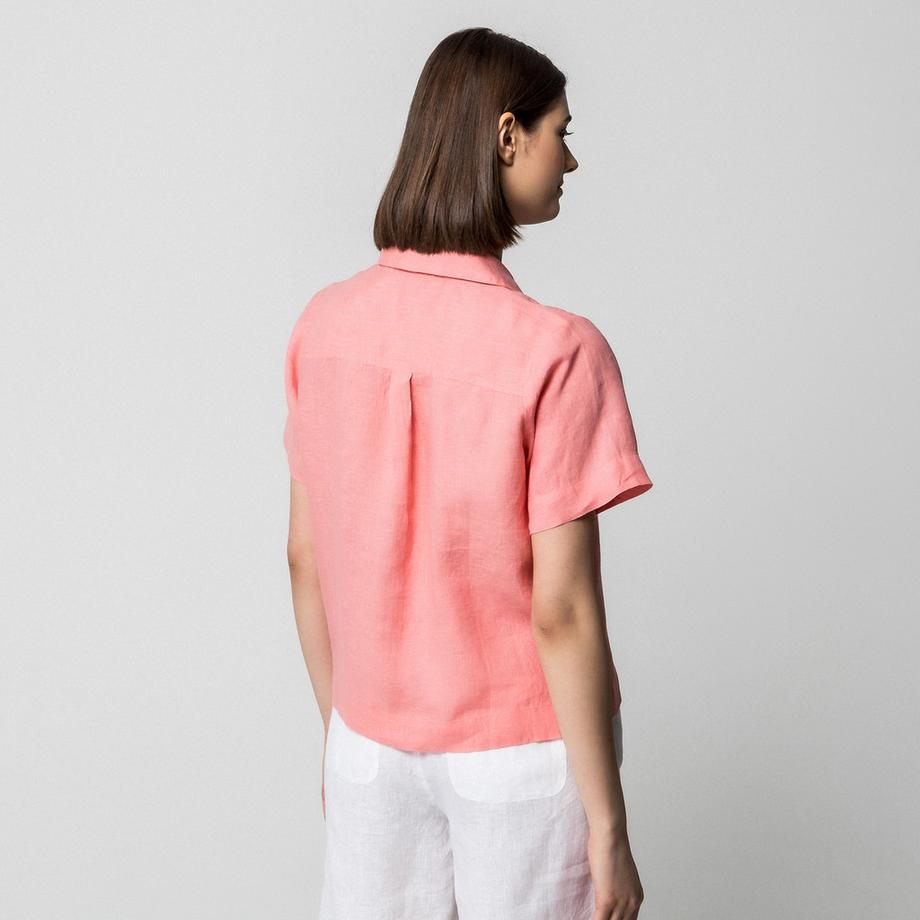 Manor Woman Camicetta Lino Maniche Corte  