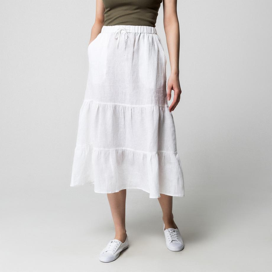 Manor Woman Leinen Stufenrock  