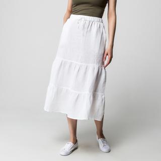 Manor Woman Jupe en lin à volants  