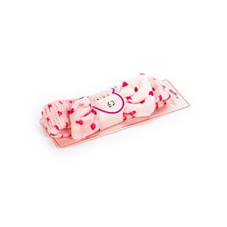 Simple Pleasures NEW SPA HEADBAND HEARTS Bandeau Cheveux Rose Cœurs 