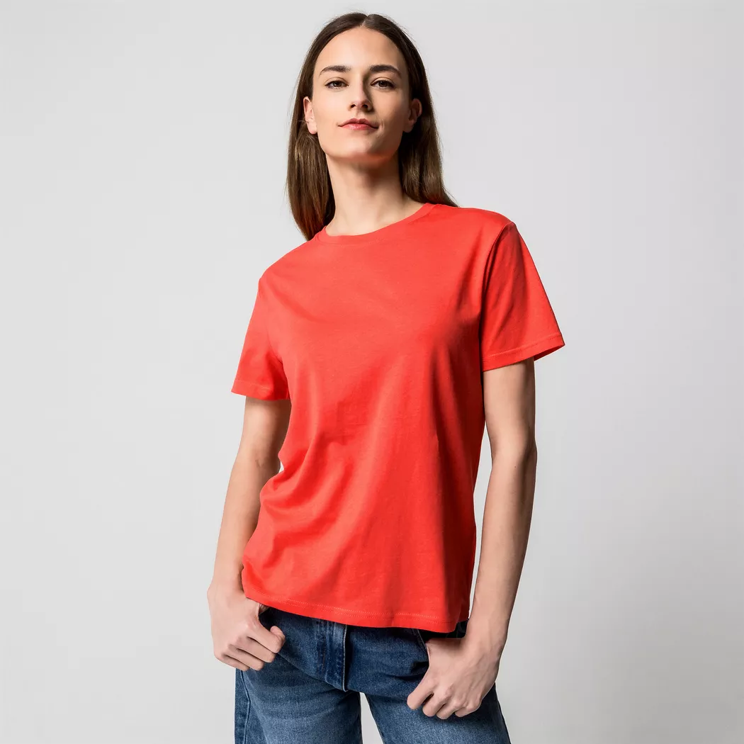 Manor Woman - T-Shirt, für Damen, Hellrot, Größe S