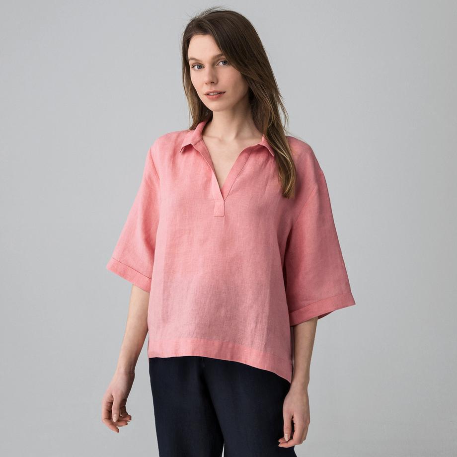 Manor Woman Leinen Oversized Bluse  