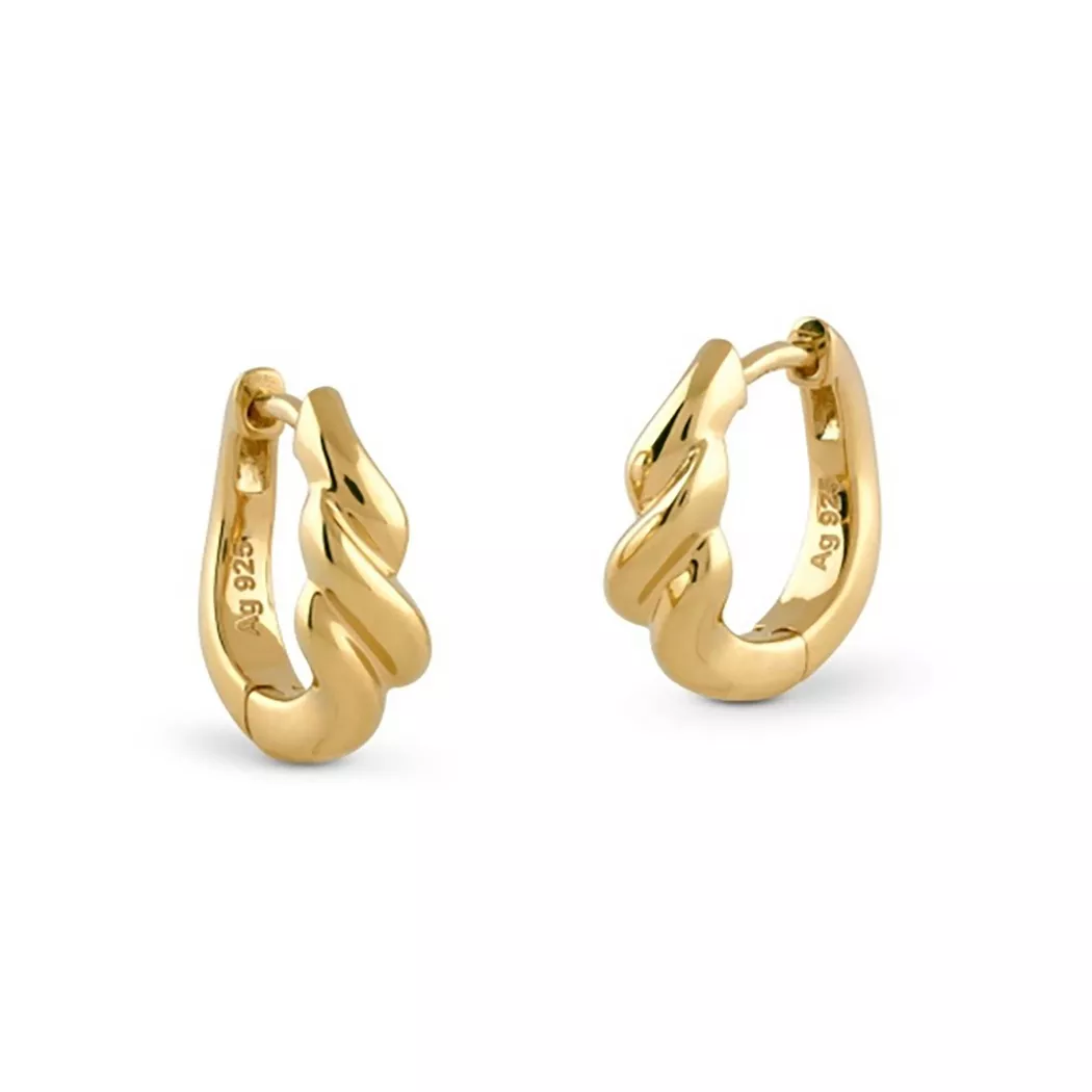 Guess - Ohrringe, Fluid, 15mm, Gold