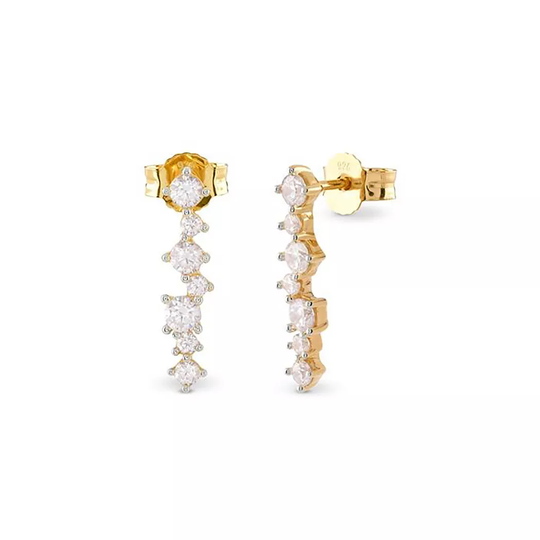 Guess - Ohrstecker, Jardin, 18mm, Gold