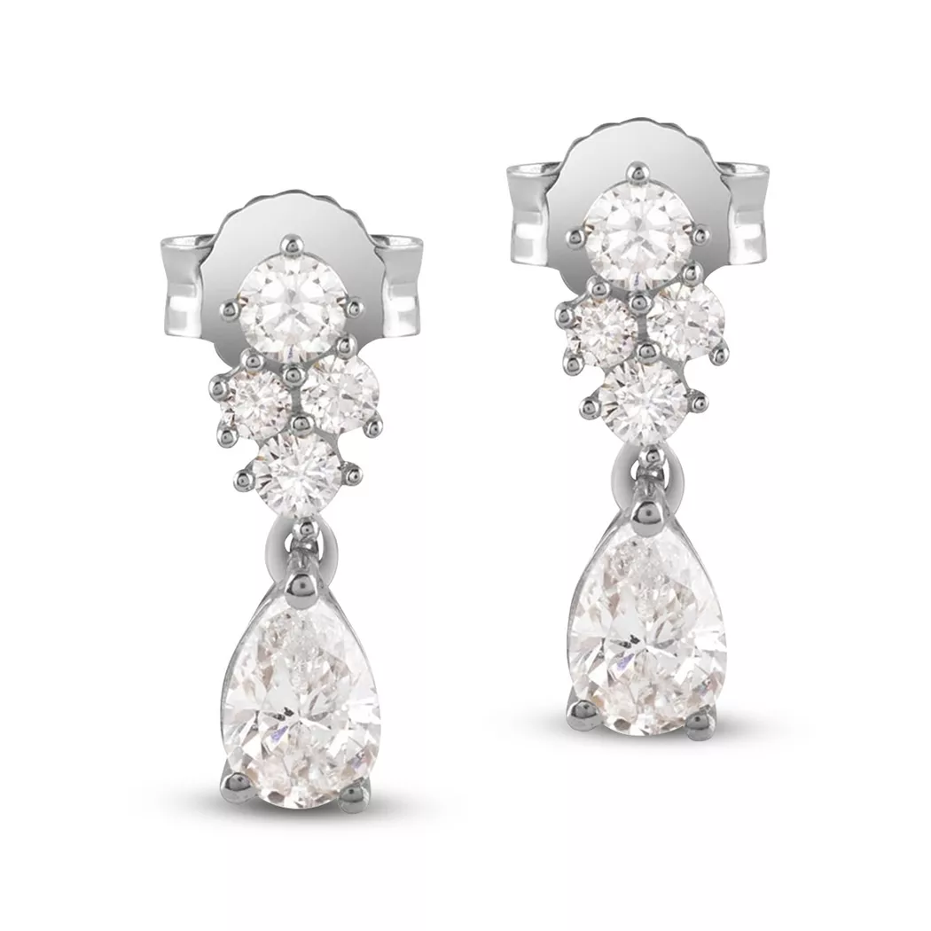 Guess - Ohrstecker, Jardin, 14mm, Silber