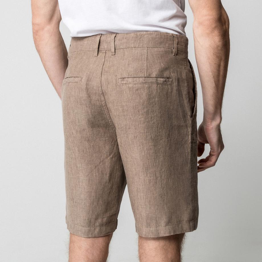 Manor Man Short en lin Regular Fit  