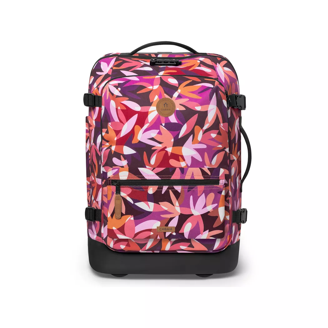 CABAIA - Weichschalenkoffer, 52.0cm, Weichschalenkoffer, 52 CM, Rosa Bedruckt