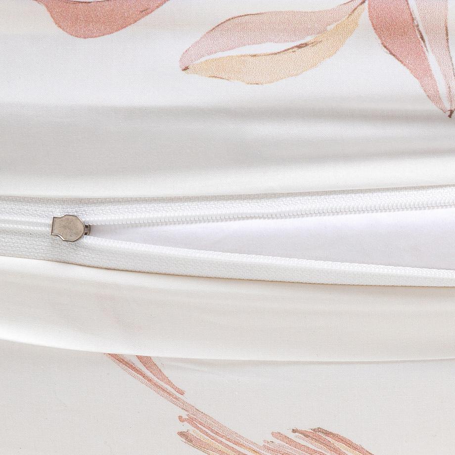 Manor Uccio Taie d'oreiller en percale imprimé oiseaux et fleurs  