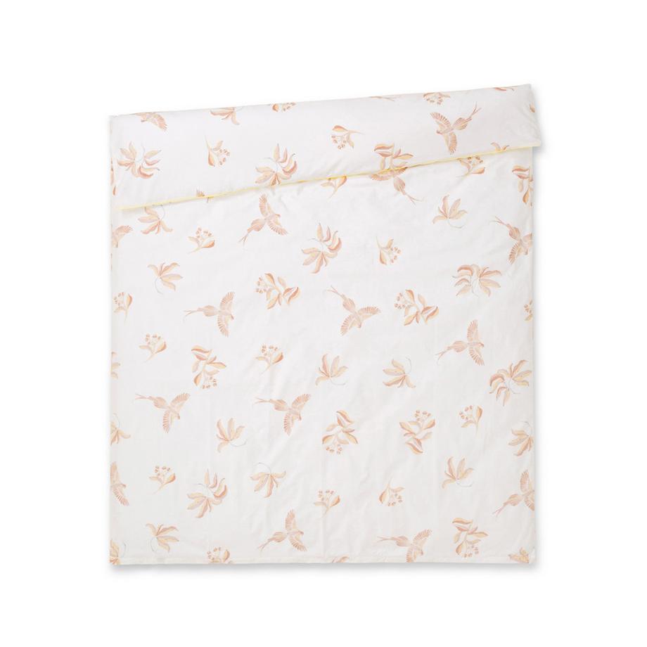 Manor Uccio Taie d'oreiller en percale imprimé oiseaux et fleurs  