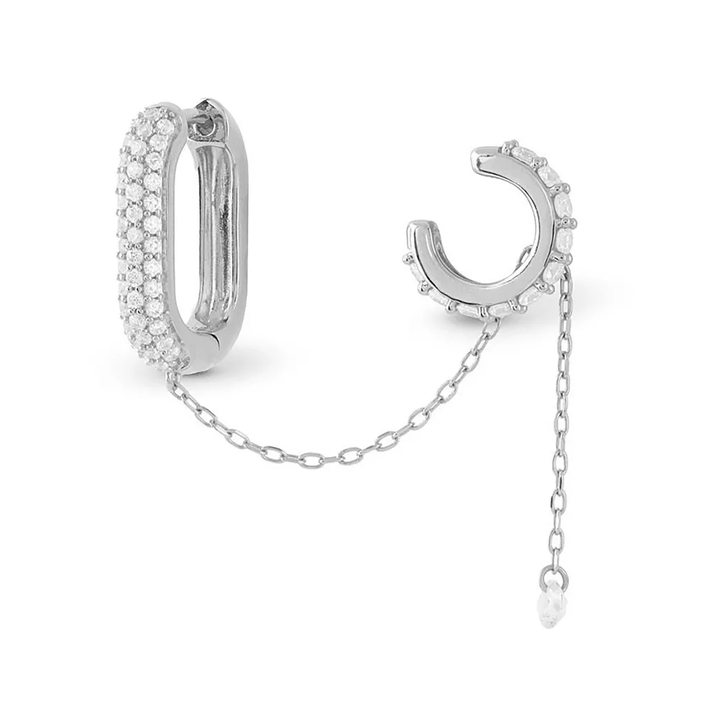 Guess - Einzelohrstecker, Nuances, 17mm, Silber