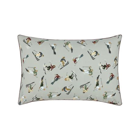 Olivier Desforges Hors Piste Kissenbezug mit Skifahrer-Muster  