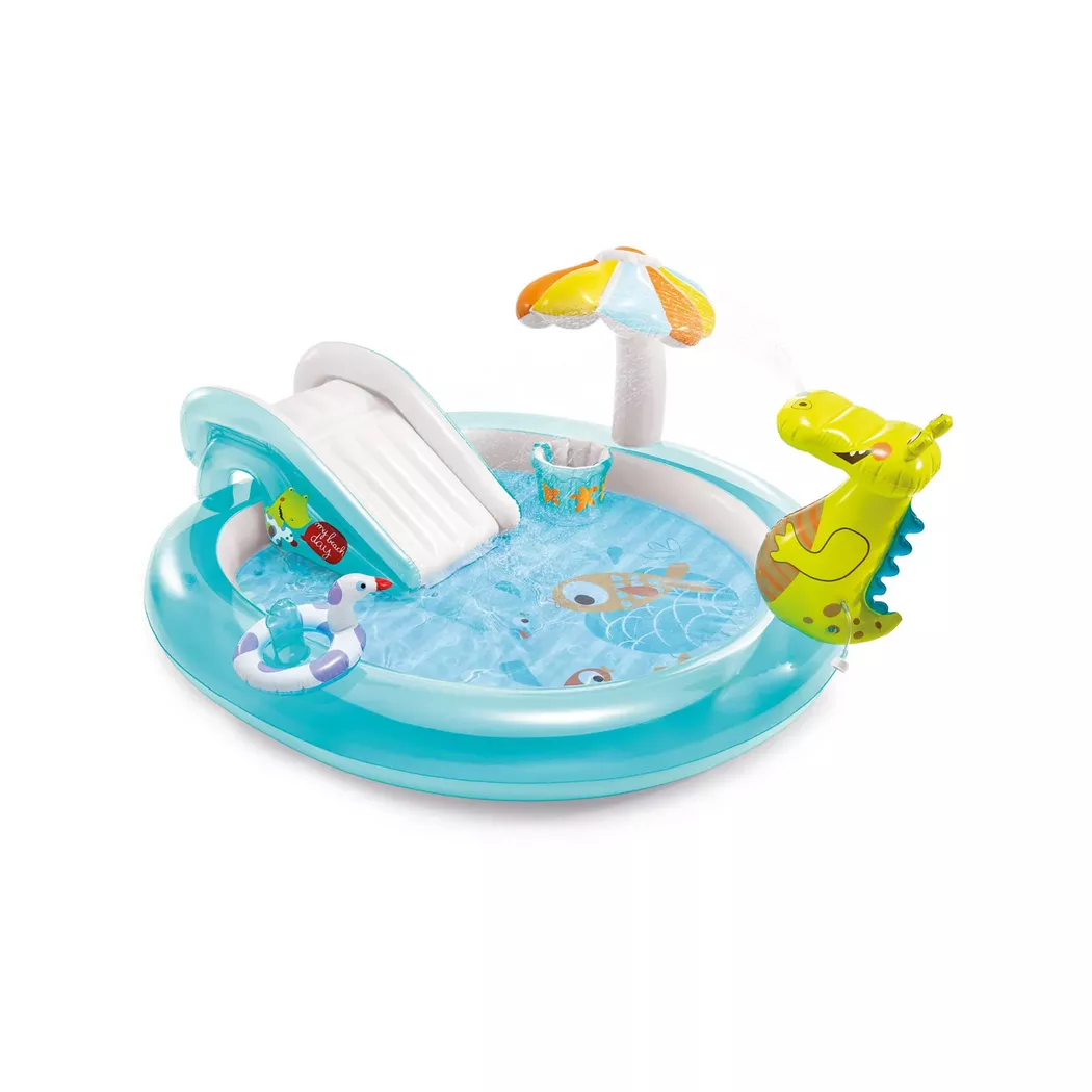 Intex Centre De Jeux Crocodile Avec Piscine Et Toboggan