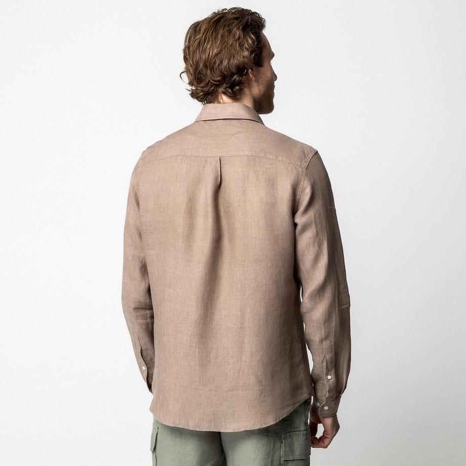 Manor Man Leinen Langarmhemd  