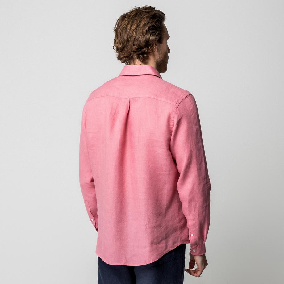 Manor Man Chemise Lin Manches Longues  