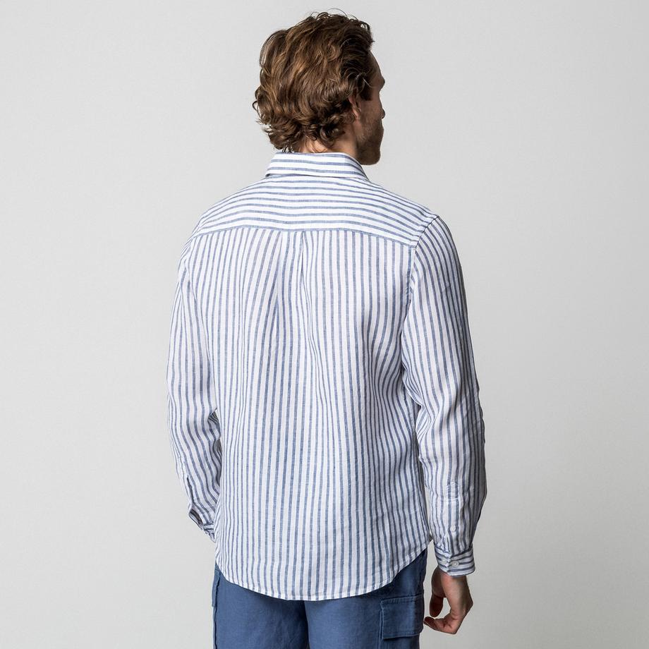 Manor Man Camicia a righe collo Kent maniche lunghe Slim Fit  