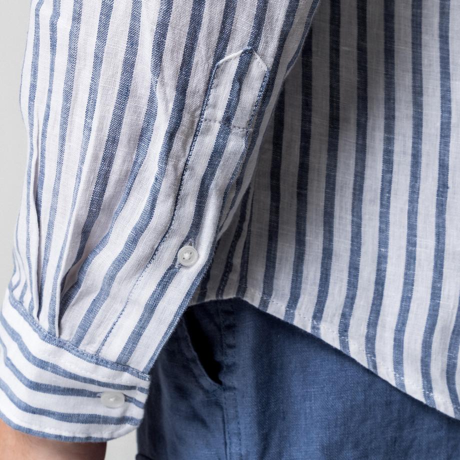 Manor Man Camicia a righe collo Kent maniche lunghe Slim Fit  