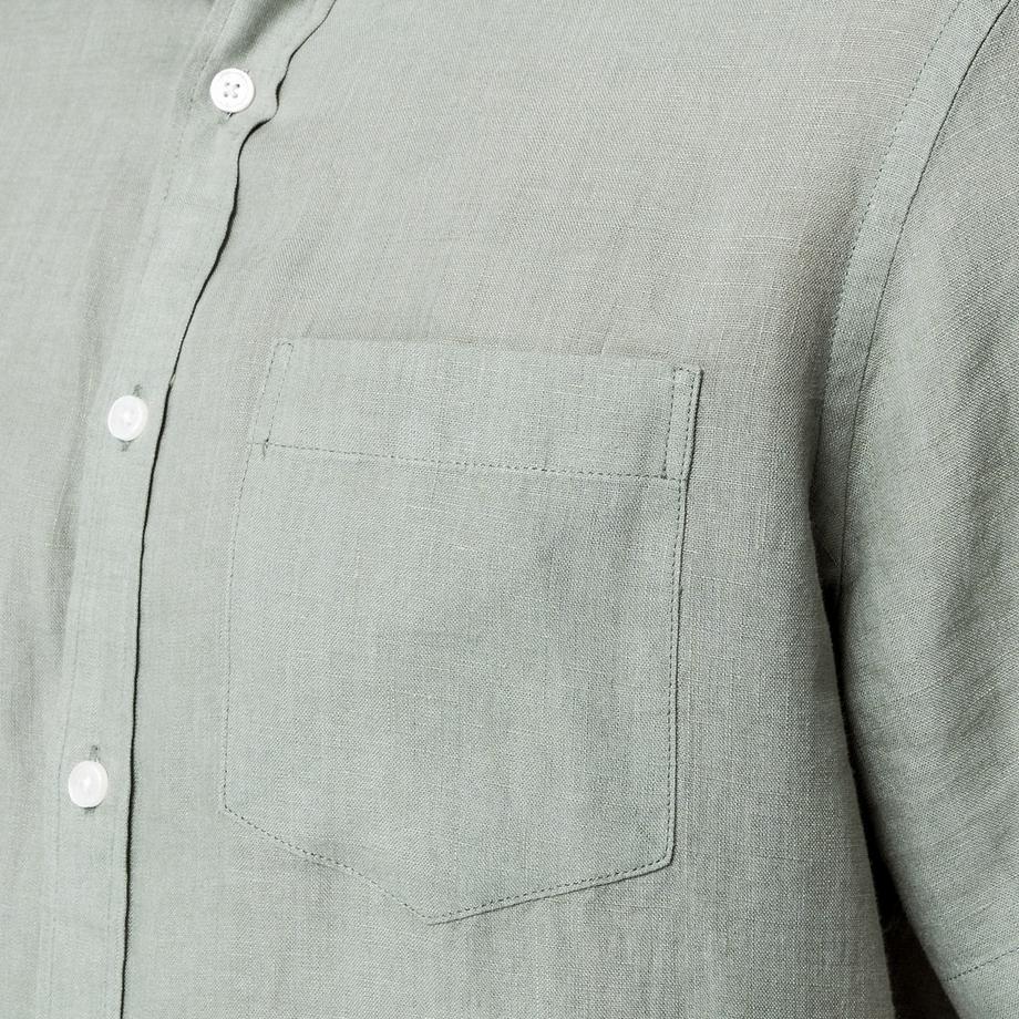 Manor Man Camicia Lino Maniche Corte  