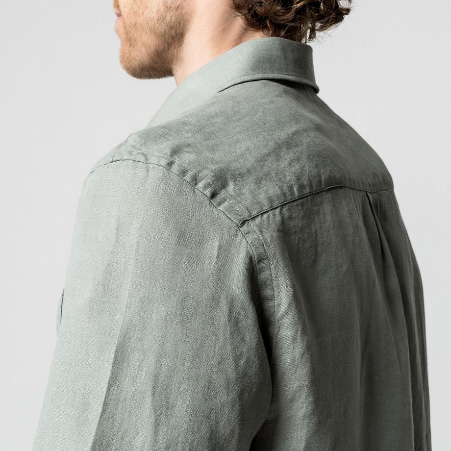 Manor Man Camicia Lino Maniche Corte  