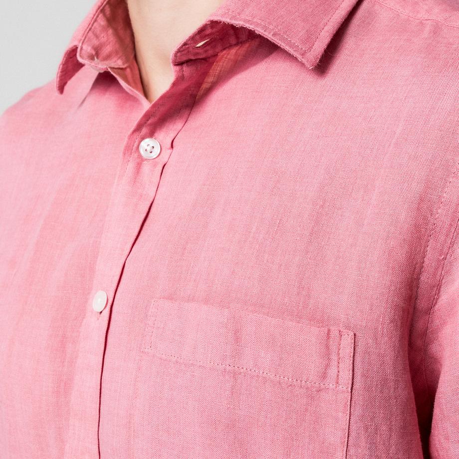 Manor Man Camicia Lino Maniche Corte  