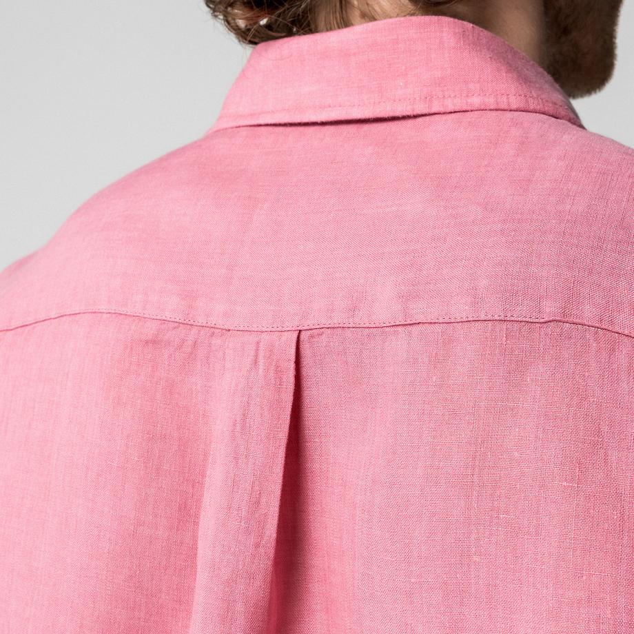 Manor Man Camicia Lino Maniche Corte  